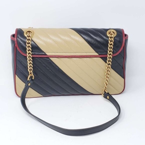 Gucci Medium Bicolor Marmont Crossbody Bag NEW - Picture 3 of 12